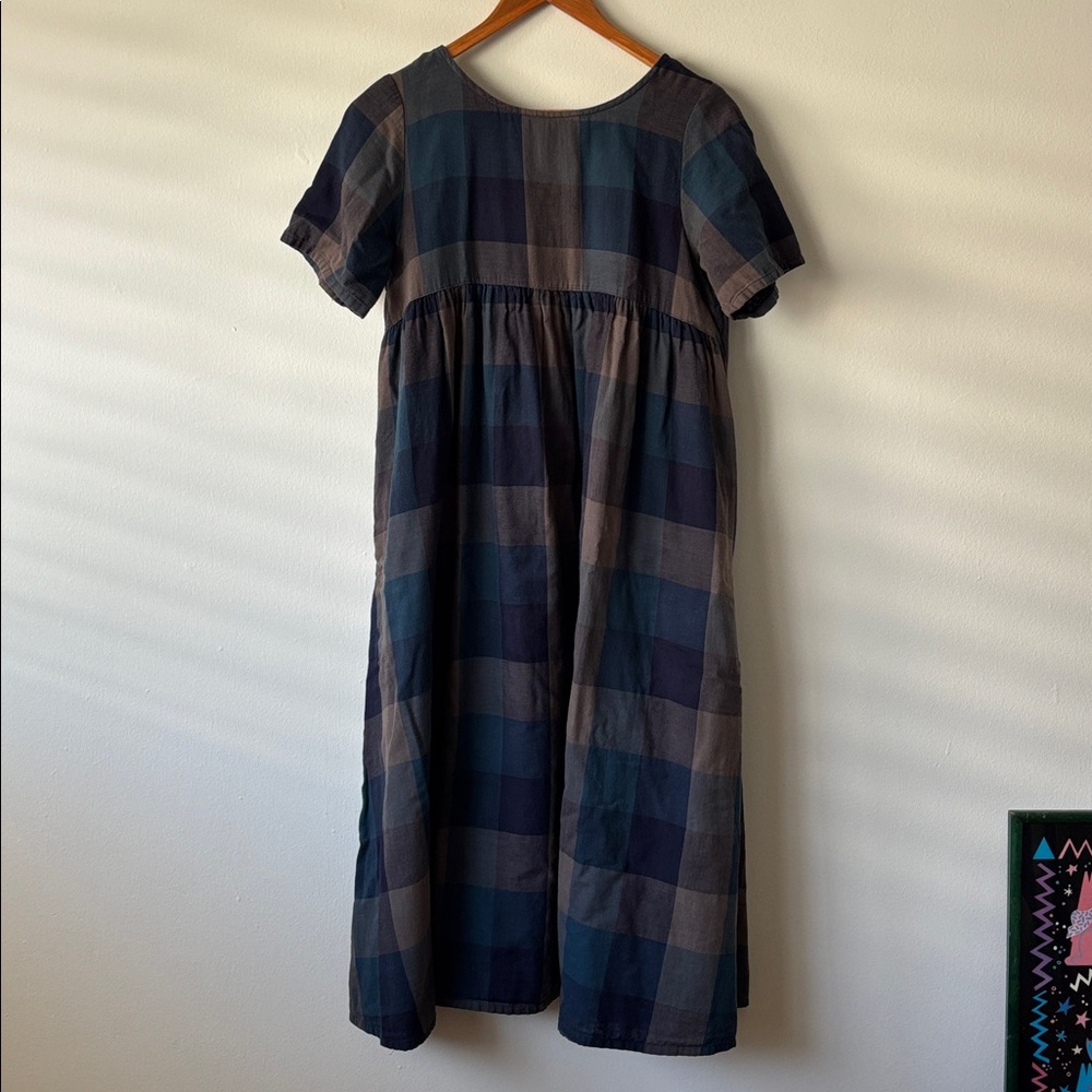 Cotton Plaid Dress